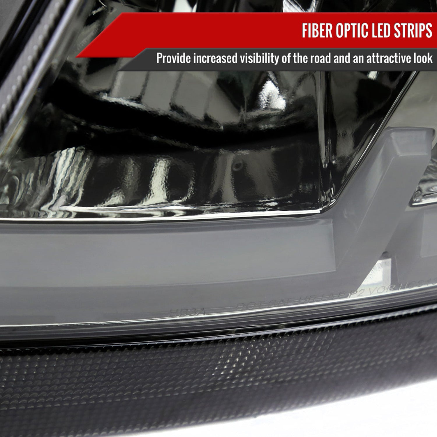 1999-2004 Jeep Grand Cherokee Factory Dual LED Bar Headlights Chrome/Smoke