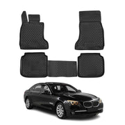 2008-2015 BMW 7 Series F02 Long Sedan 750Li 760Li 740LD Floor Mats Liners Full Set All Weather