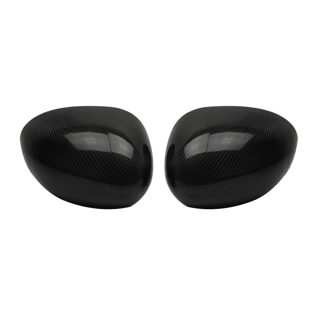 2014-2024 Mini Cooper F55 F56 Side Mirror Cover Caps Carbon Fiber Black 2Pcs