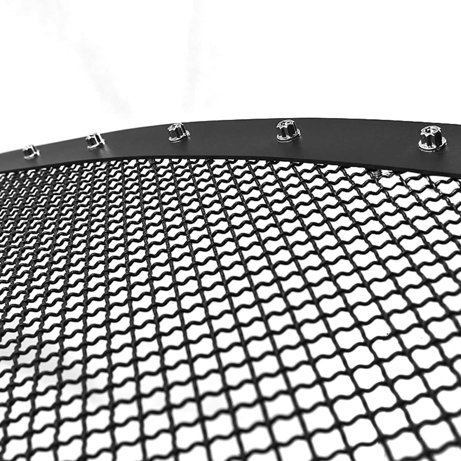 2011-2016 Ford F-250/350/450/550 Rivet Black Steel Mesh Grille Center Insert
