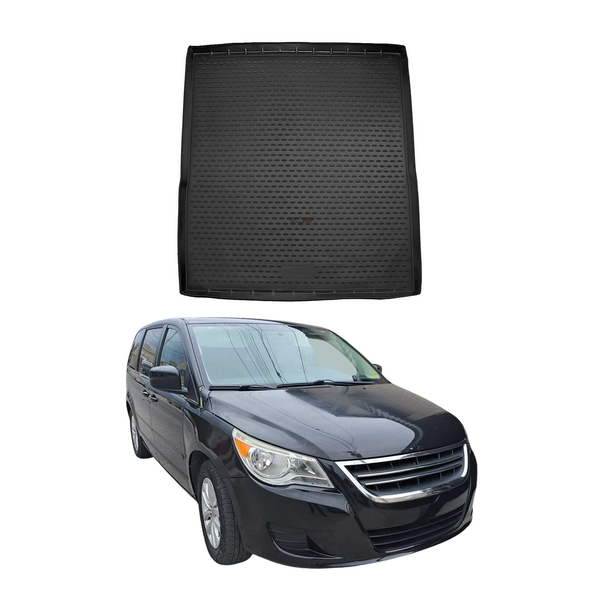 2009-2014 VW Routan OMAC Cargo Mats Liner Behind 2nd Row Trunk Mat Black