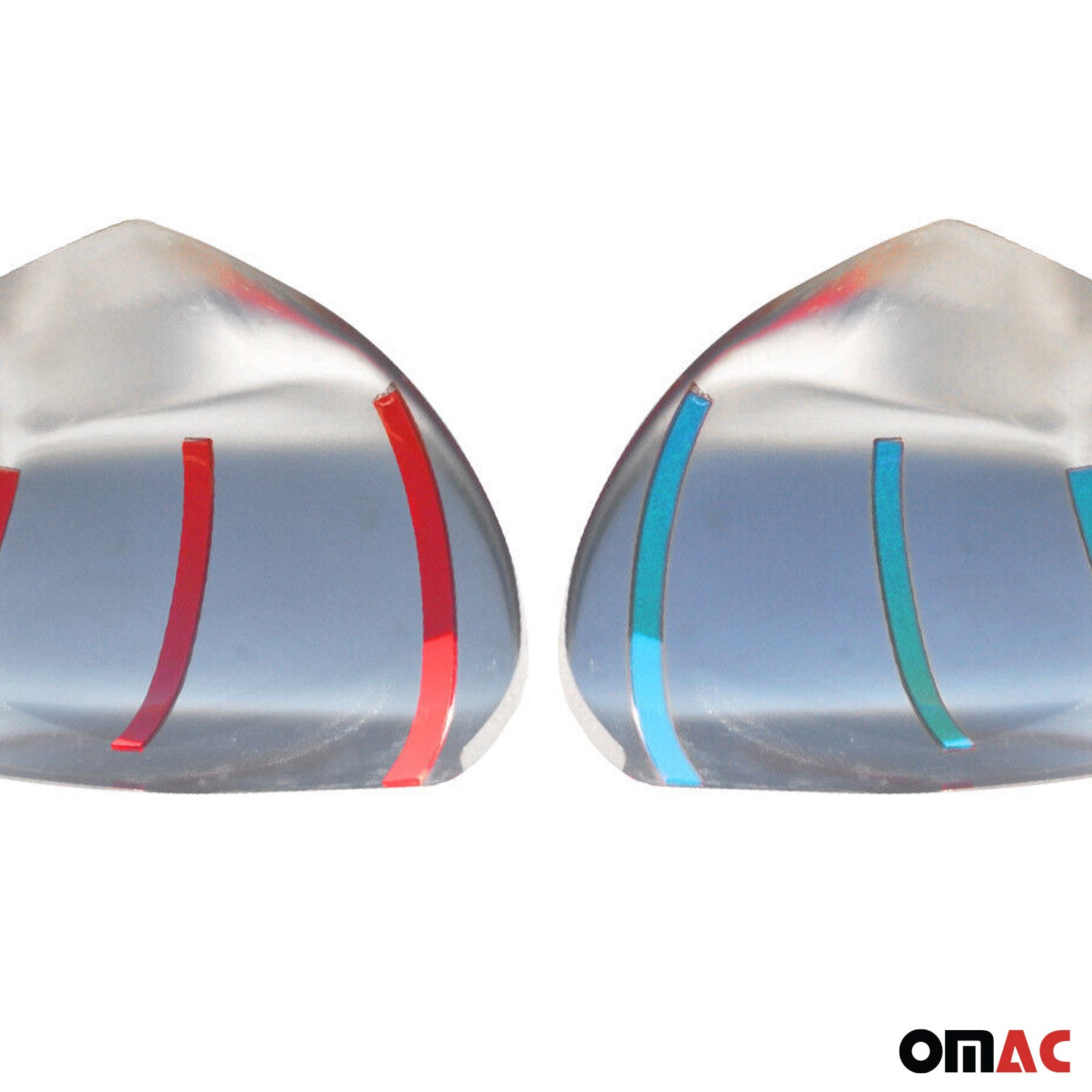 2003-2009 Toyota 4Runner Side Mirror Cover Caps Stainless Steel Silver 2 Pcs