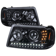 2001-2011 Ford Ranger Projector Headlights LED Light & LED Signal Lights Smoke
