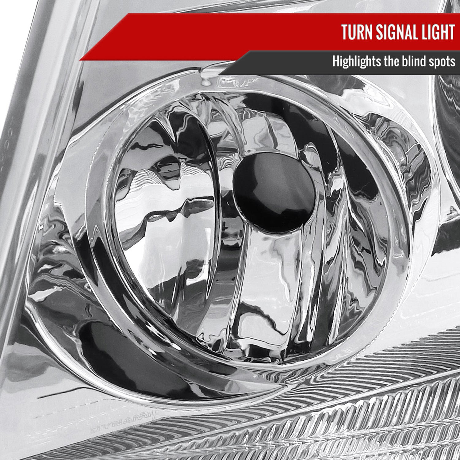 2004-2008 Ford F-150/ 06-2008 Lincoln Mark LT Headlights Amber Reflectors Chrome