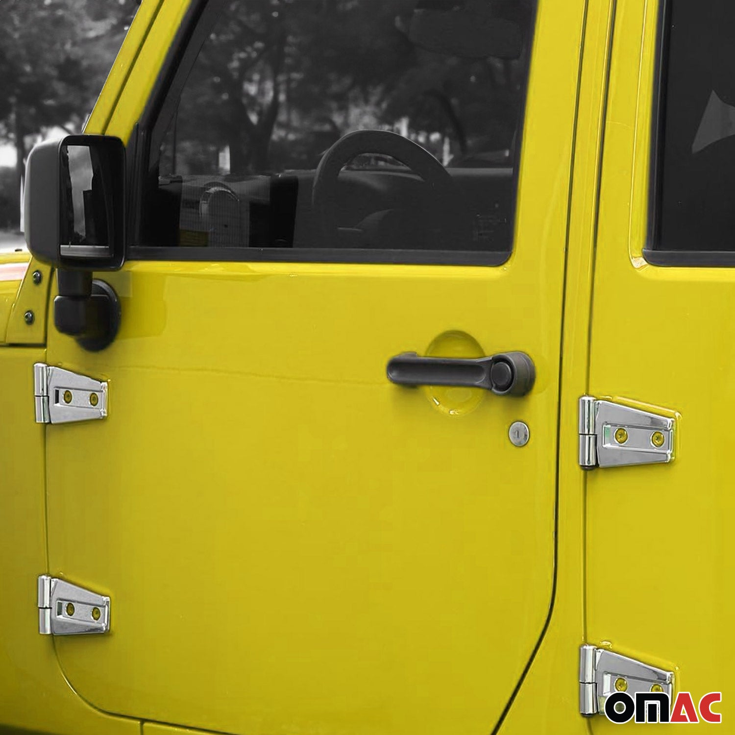 2007-2018 Jeep Wrangler Door Hinge Cover 10Pcs ABS Chrome Set