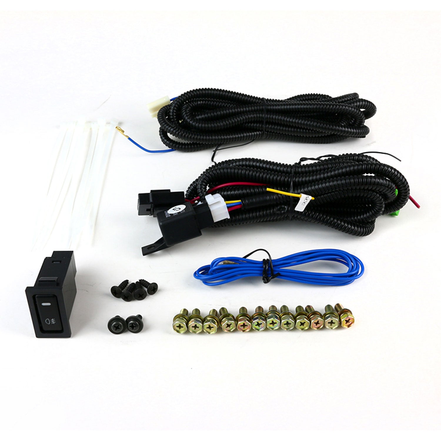 2004-2005 Mitsubishi Lancer Ralliart H3 Fog Lights Kit & Switch Chrome