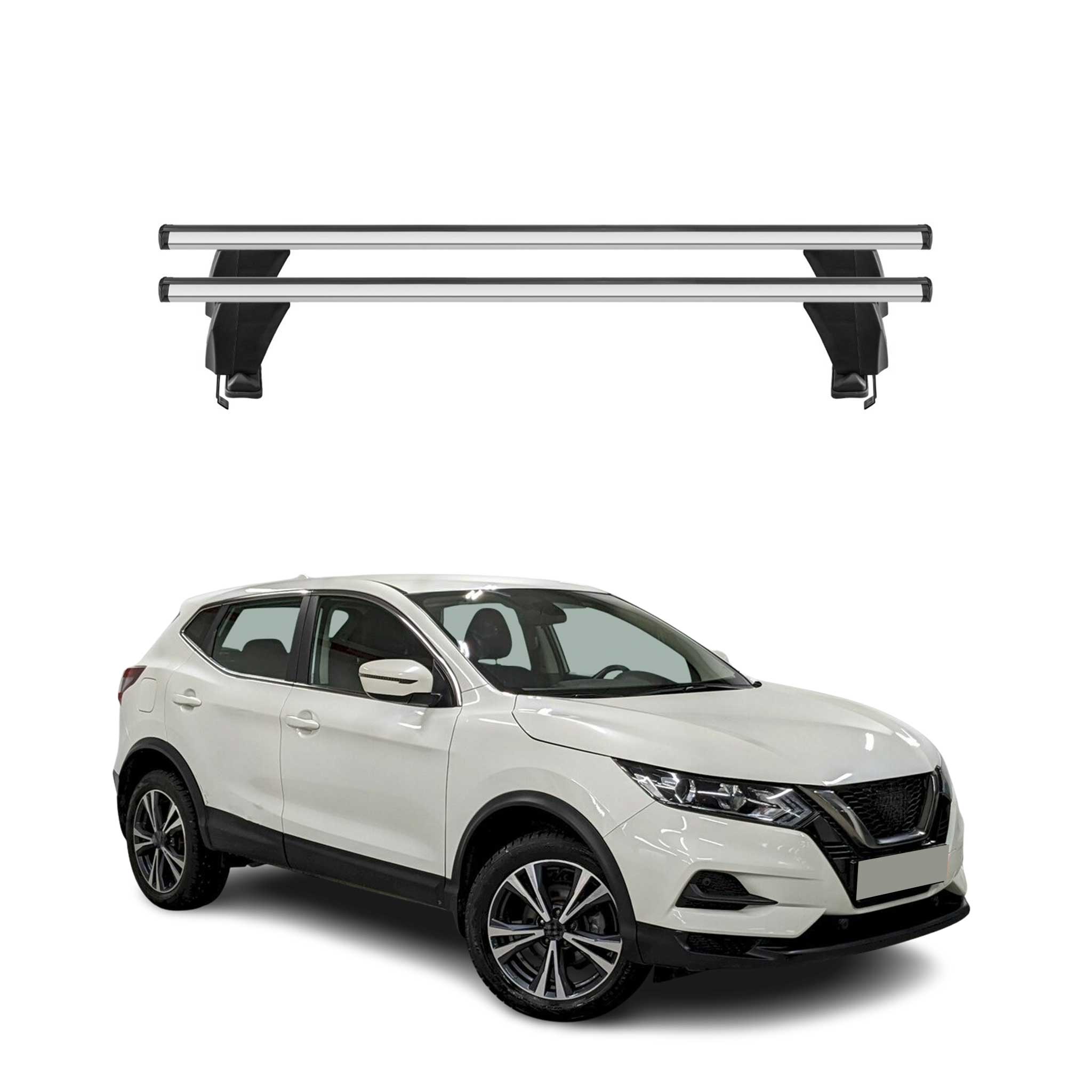 2017-2022 Nissan Rogue Sport Roof Racks Cross Bars 2Pcs Silver Aluminium
