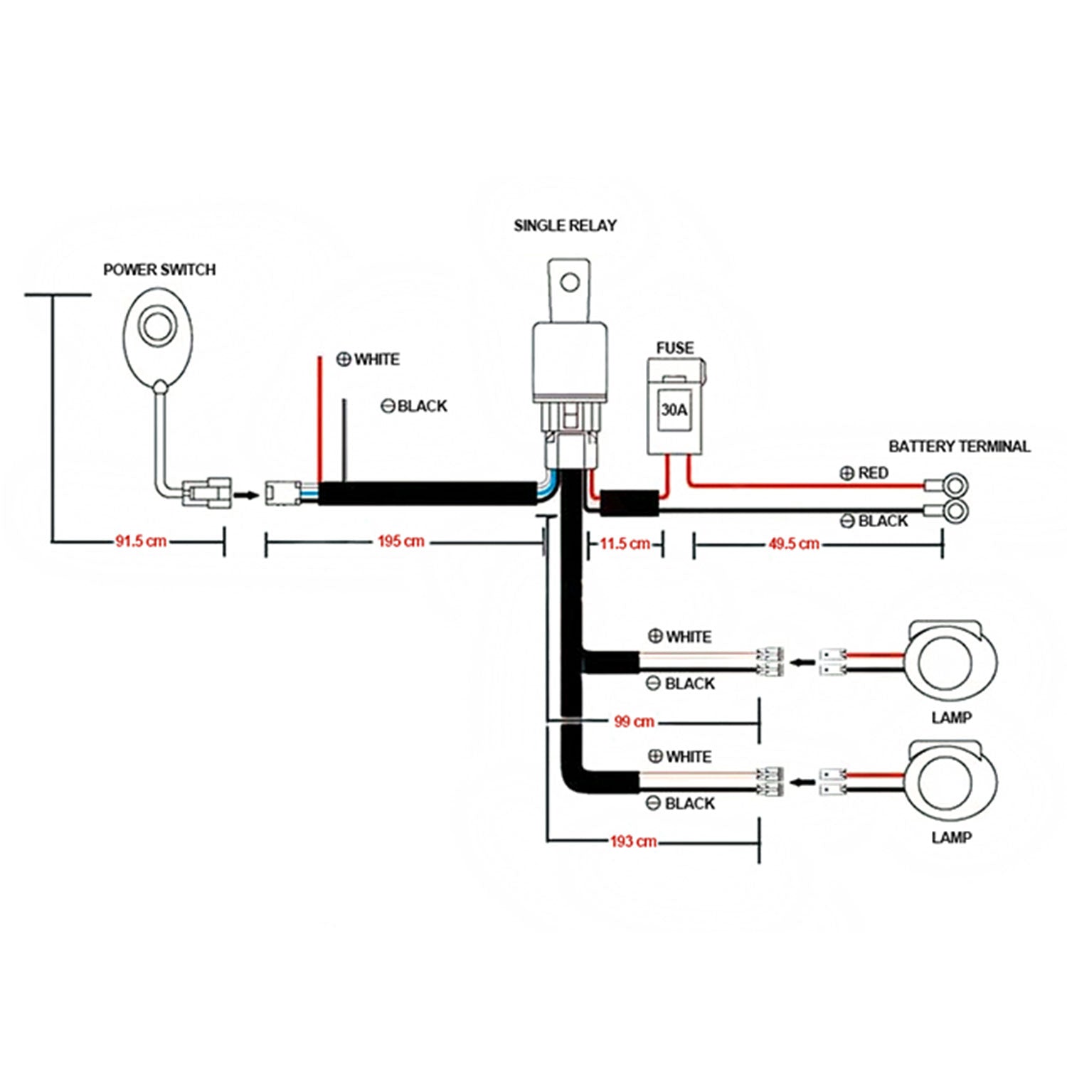 Universal Off Road 6000K Flood Beam 18W 6-LED Round Fog Light 4Pcs Black Alu