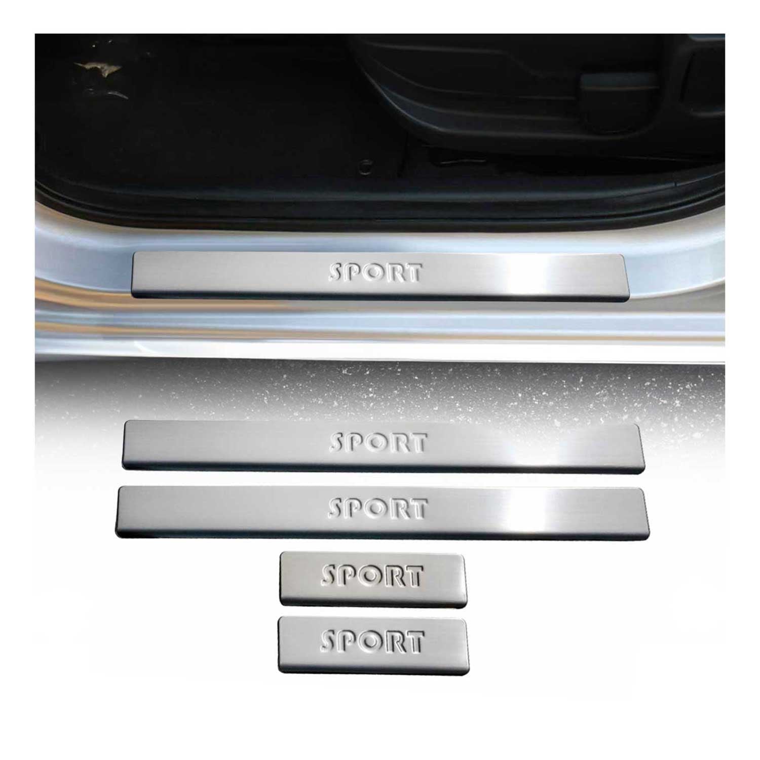 2000-2004 Ford Focus Hatchback Door Sill Scuff Plate Scratch Protector Stainless Steel