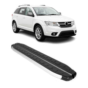 2009-2020 Dodge Journey Running Boards Side Steps Silver & Black