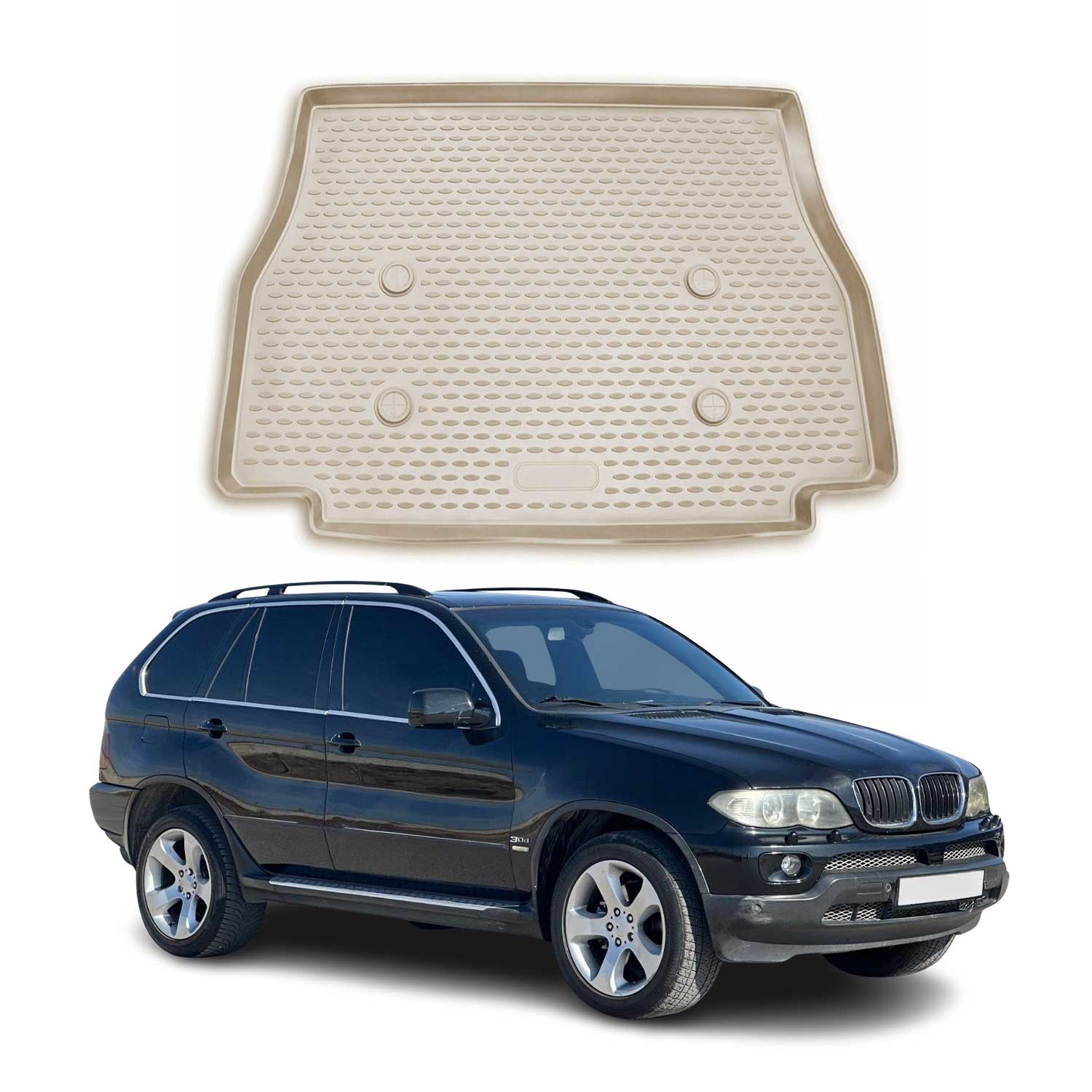 2000-2006 BMW X5 E53 Cargo Liner Trunk Mat All Weather Beige
