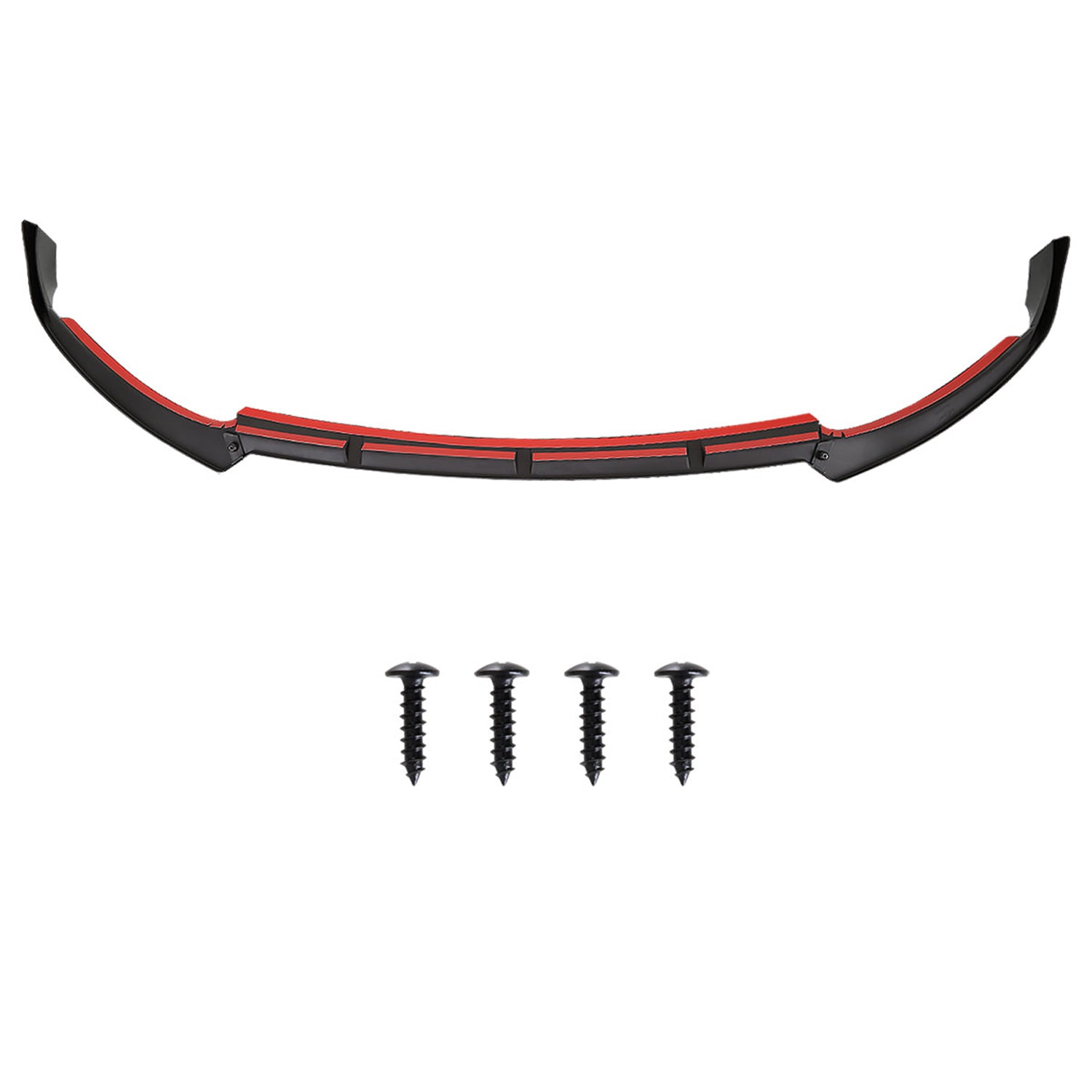 2019-2021 Mercedes Benz W205 C Class Glossy Black 3Pcs Bumper Lip Spoiler