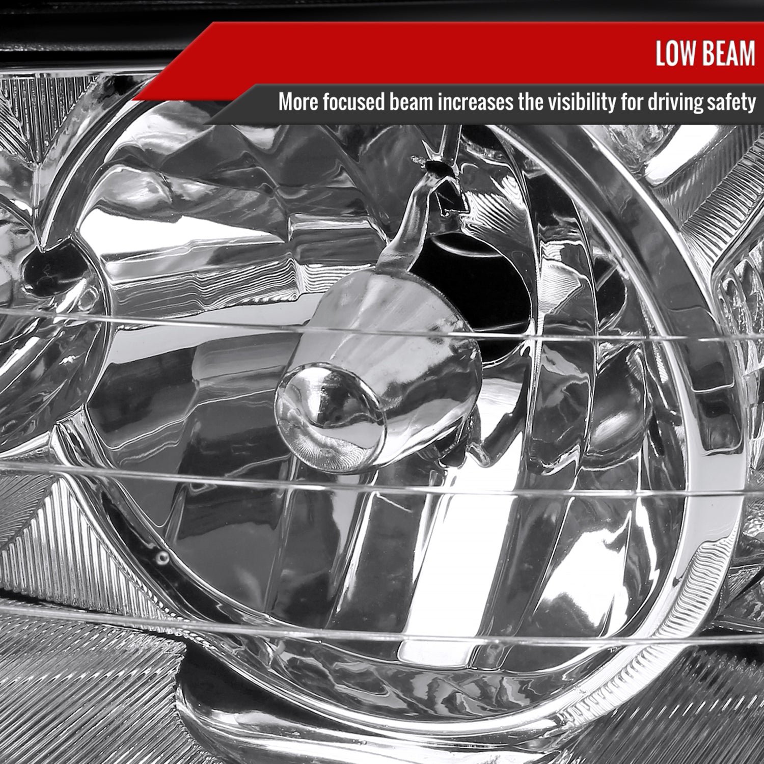 2005-2011 Lincoln Town Car Factory Style Headlights Chrome/Clear Lens