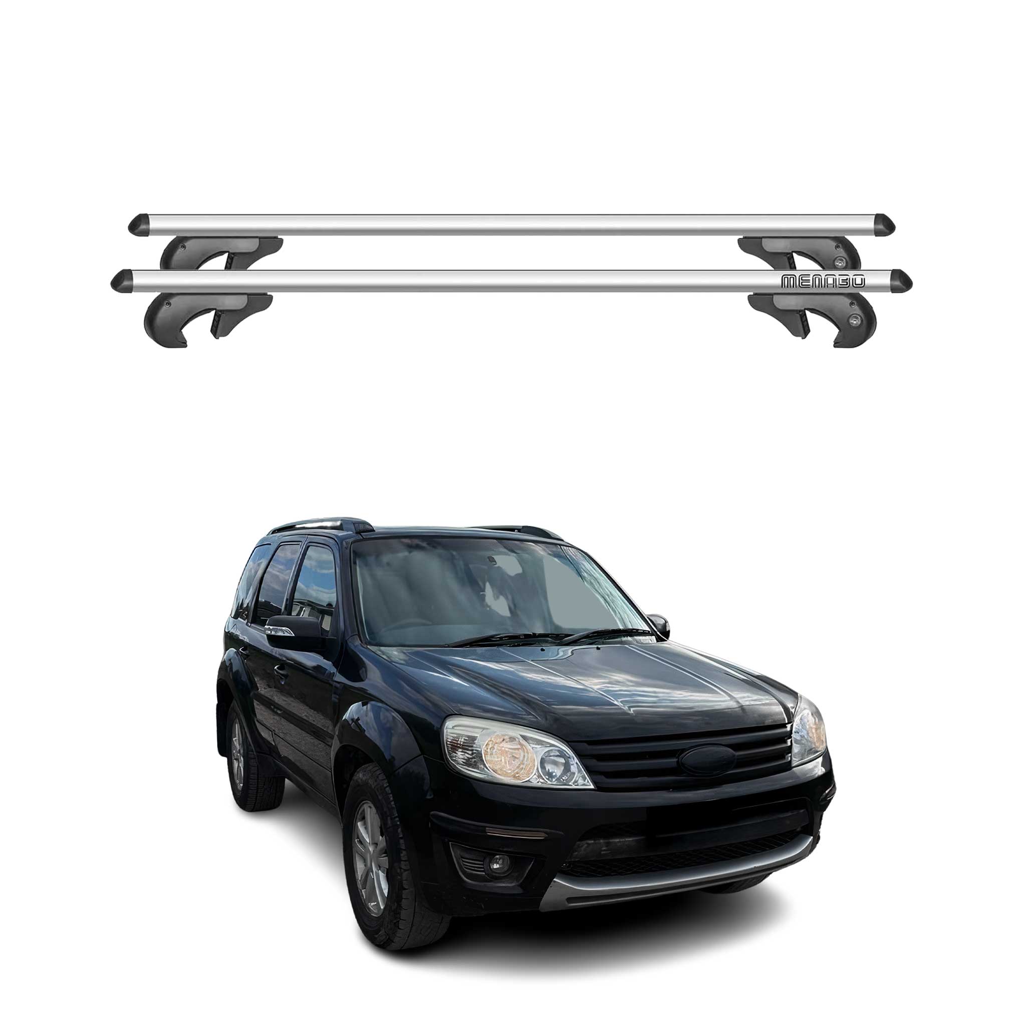 2008-2012 Ford Escape Roof Rack Cross Bars Silver