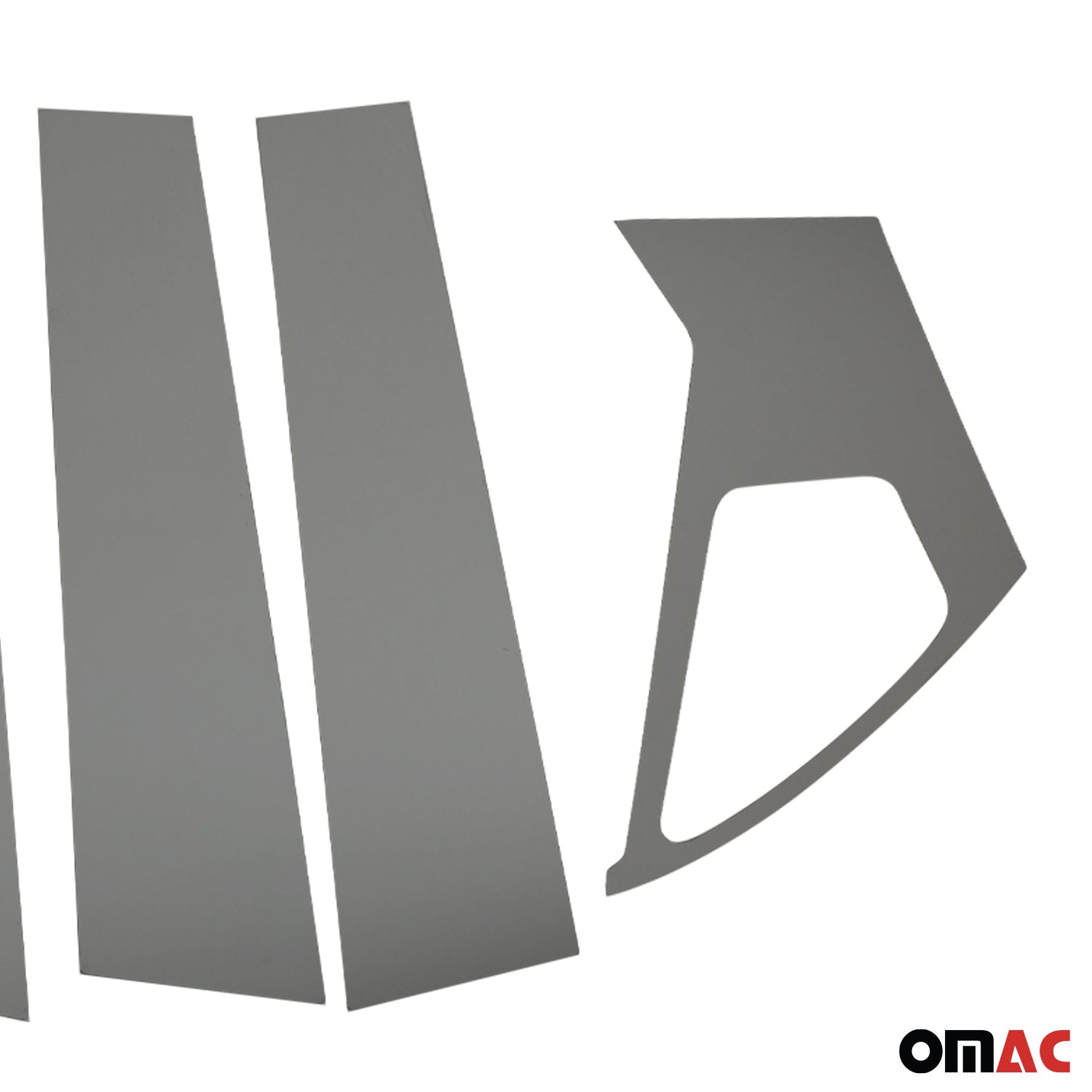 2011-2017 Nissan Juke Window B Pillar Posts Door Trim Cover Stainless Steel Dark 6x