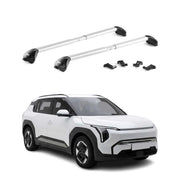 Roof Rack Cross Bars Luggage Carrier for Kia EV3 2025-2026 Aluminium Silver 2x