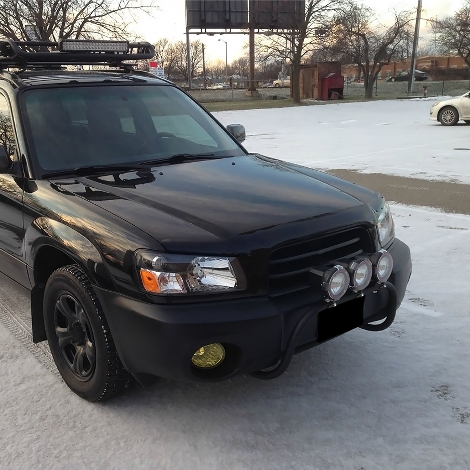 Universal 3" Aluminum Light Mounting Brackets Black