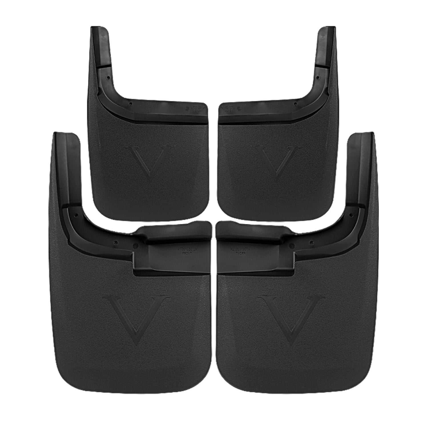 2017-2018 Ford F-250/F-350 Front & Rear Mud Flap Splash Guards w/out Wheel Lip