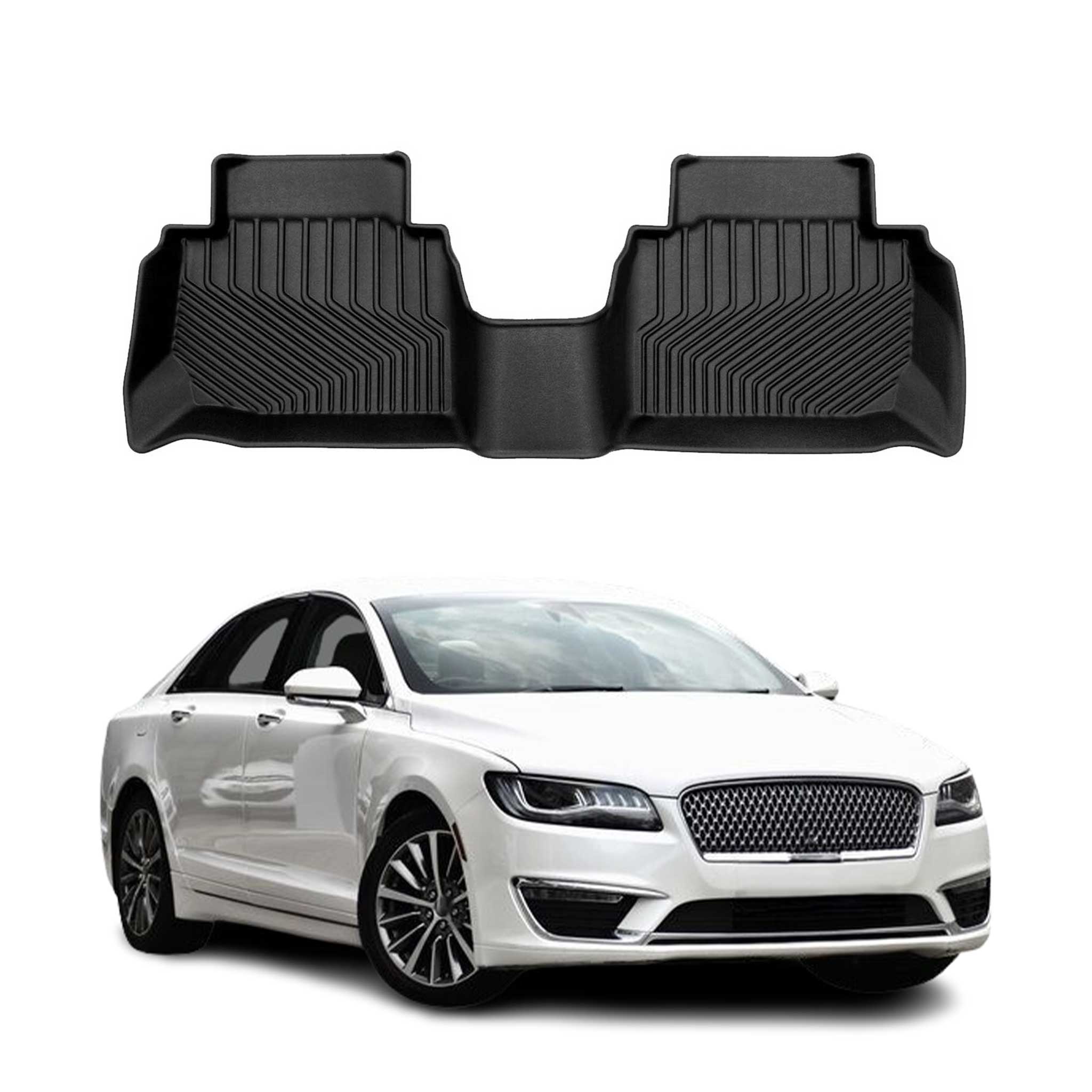 2017-2020 Lincoln MKZ Premium Floor Mats Liners Second Row Rear