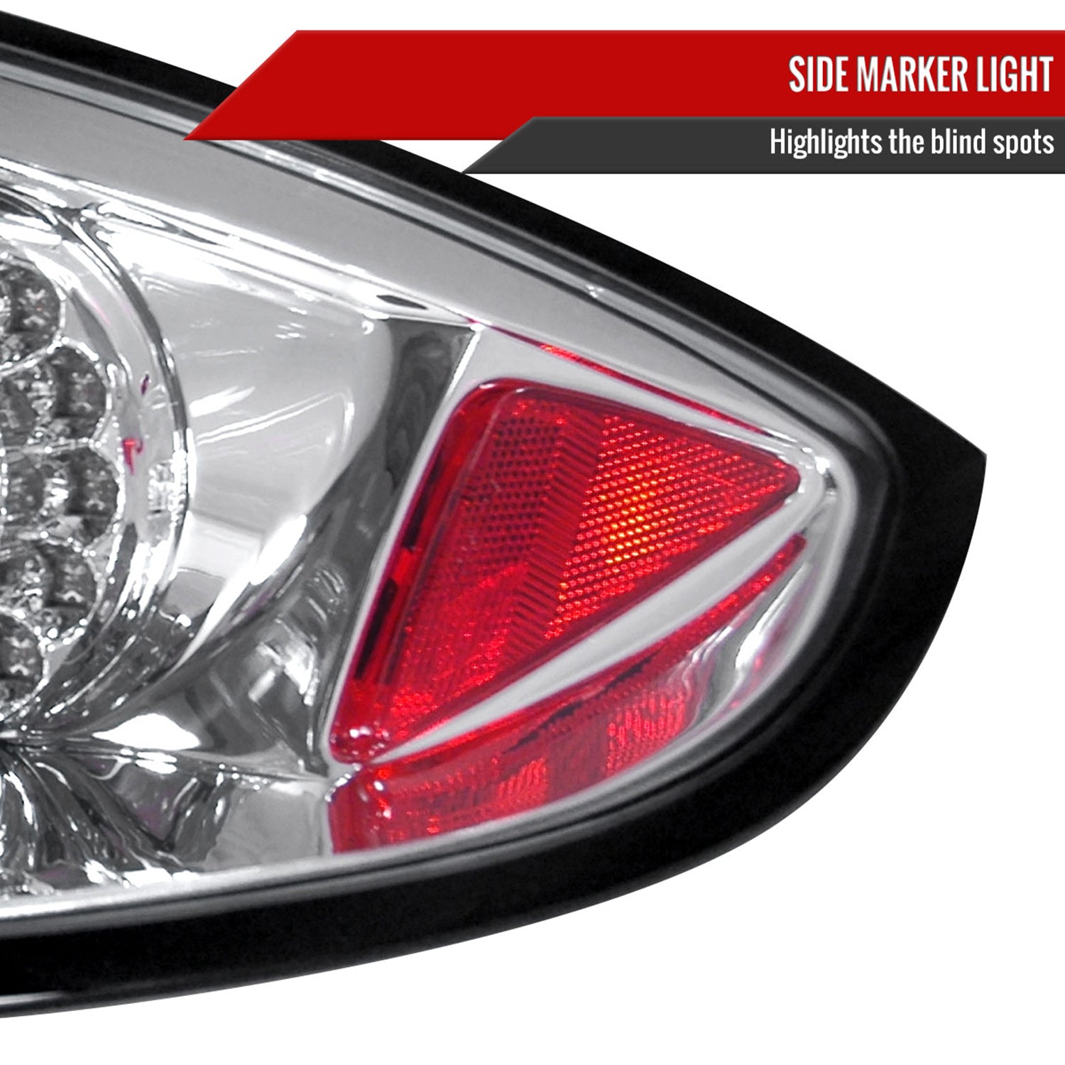 2006-2011 Mitsubishi Eclipse LED Tail Lights Chrome Housing/Clear Lens