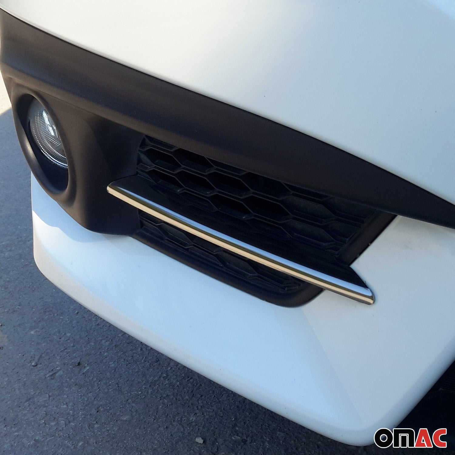 2016-2021 Honda Civic Sedan Fog Light Lamp Bezel Cover Stainless Steel