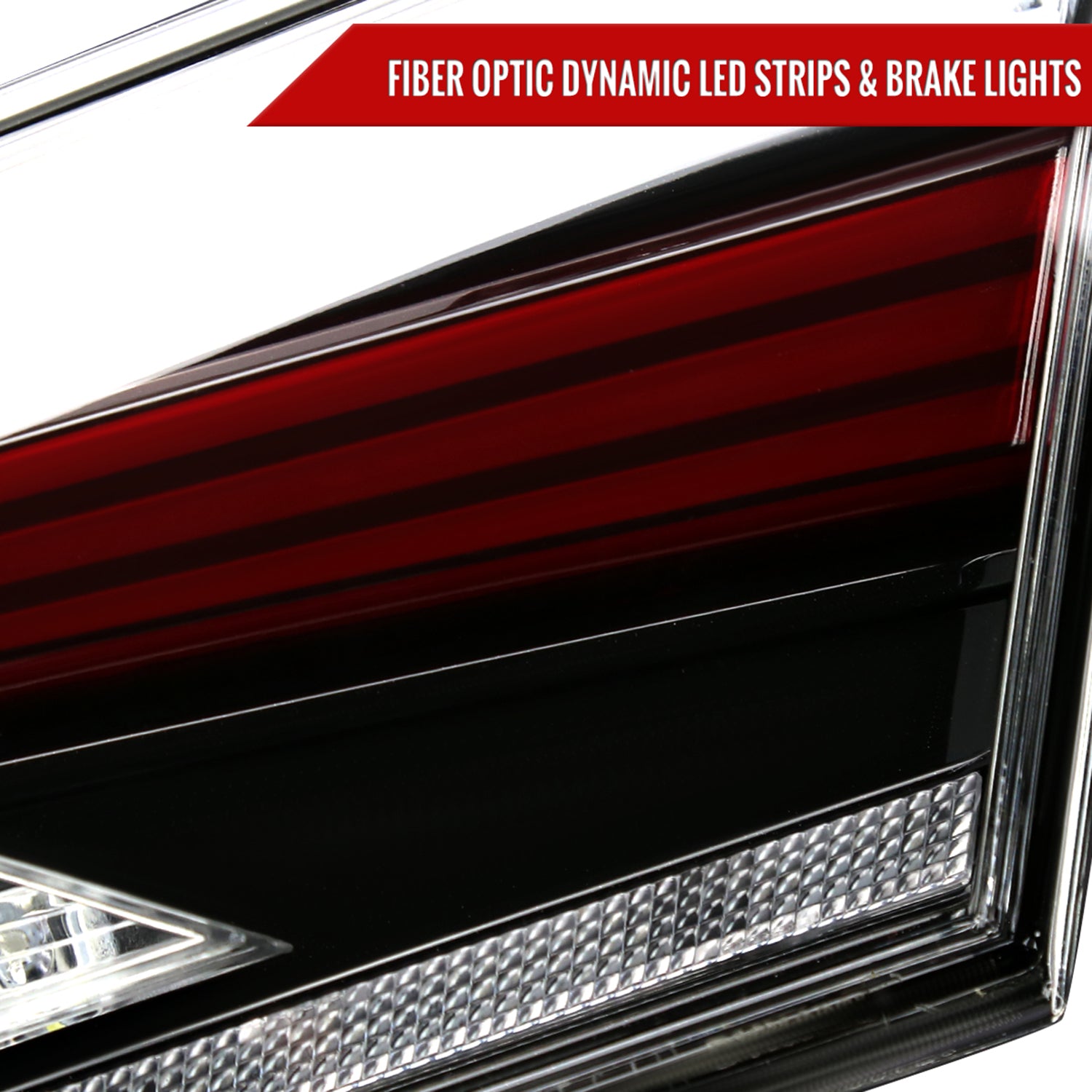 2018-2022 Toyota Camry LED Tail Lights Sequential Signal Lamps Jet Black/Clear