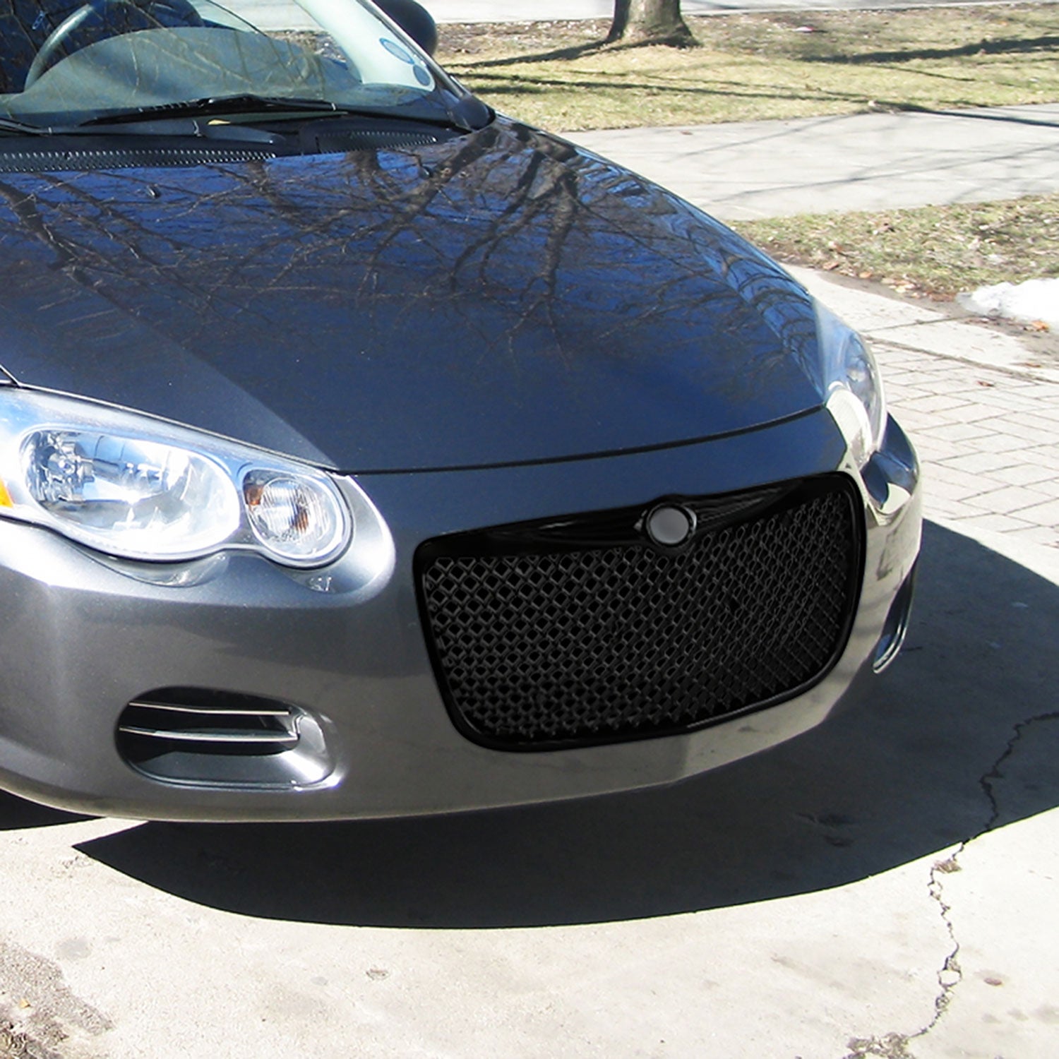 2004-2006 Chrysler Sebring Convertible/Sedan Black Bently Style Mesh Grille