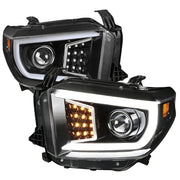 2014-2021 Toyota Tundra LED CBar Projector Headlights Signal Lights Jet Black