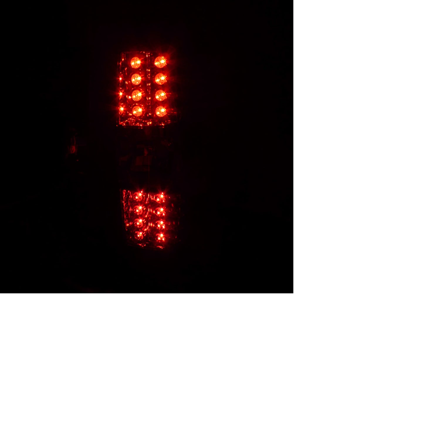 2007-2012 Chevrolet Avalanche LED Tail Lights Chrome Housing/Red Lens