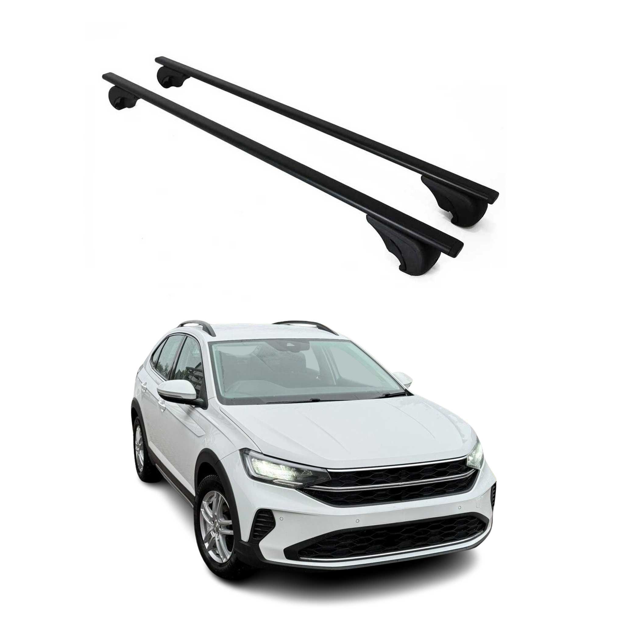 2018-2024 VW Tiguan Roof Rack Cross Bars Black