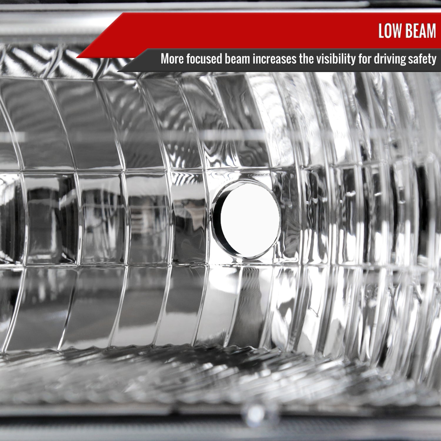 1999-2002 Chevy Silverado/Tahoe/Suburban Headlights Bumper Light Chrome