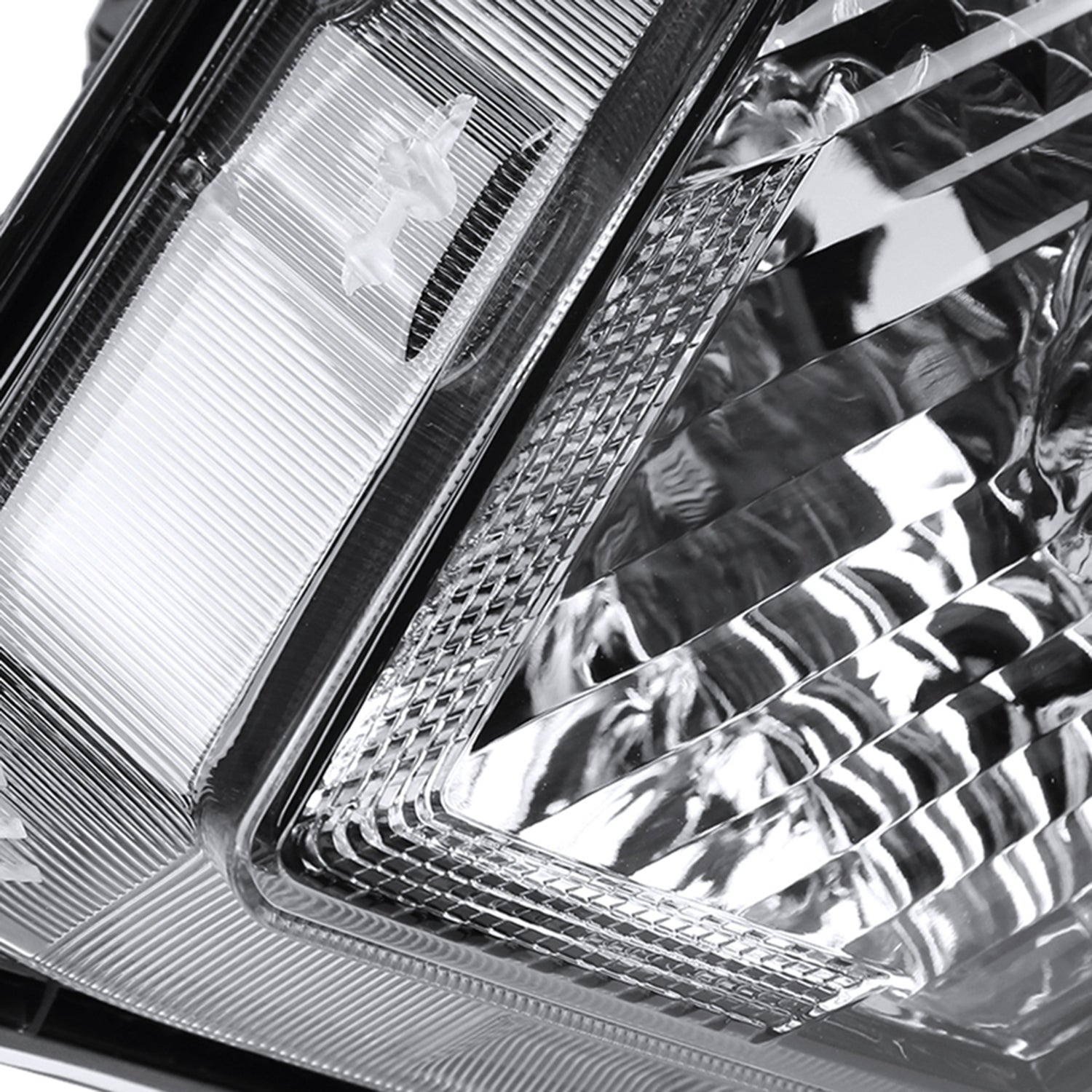 2016-2018 Honda HR-V Crystal Headlights w/ Amber Reflectors Glossy Black/Clear