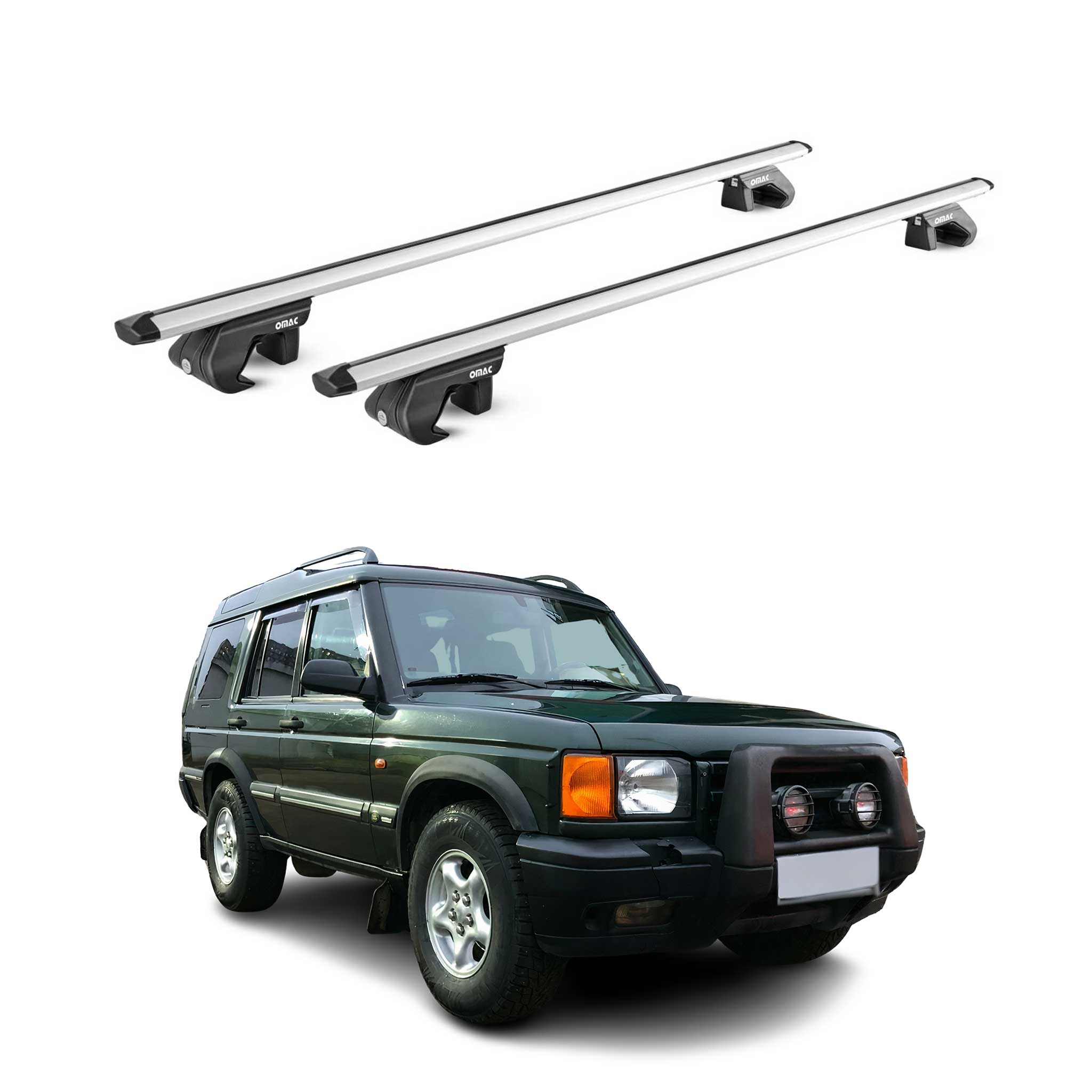 2002-2004 Land Rover Defender Roof Rack Cross Bars Luggage Carrier 2 Pcs