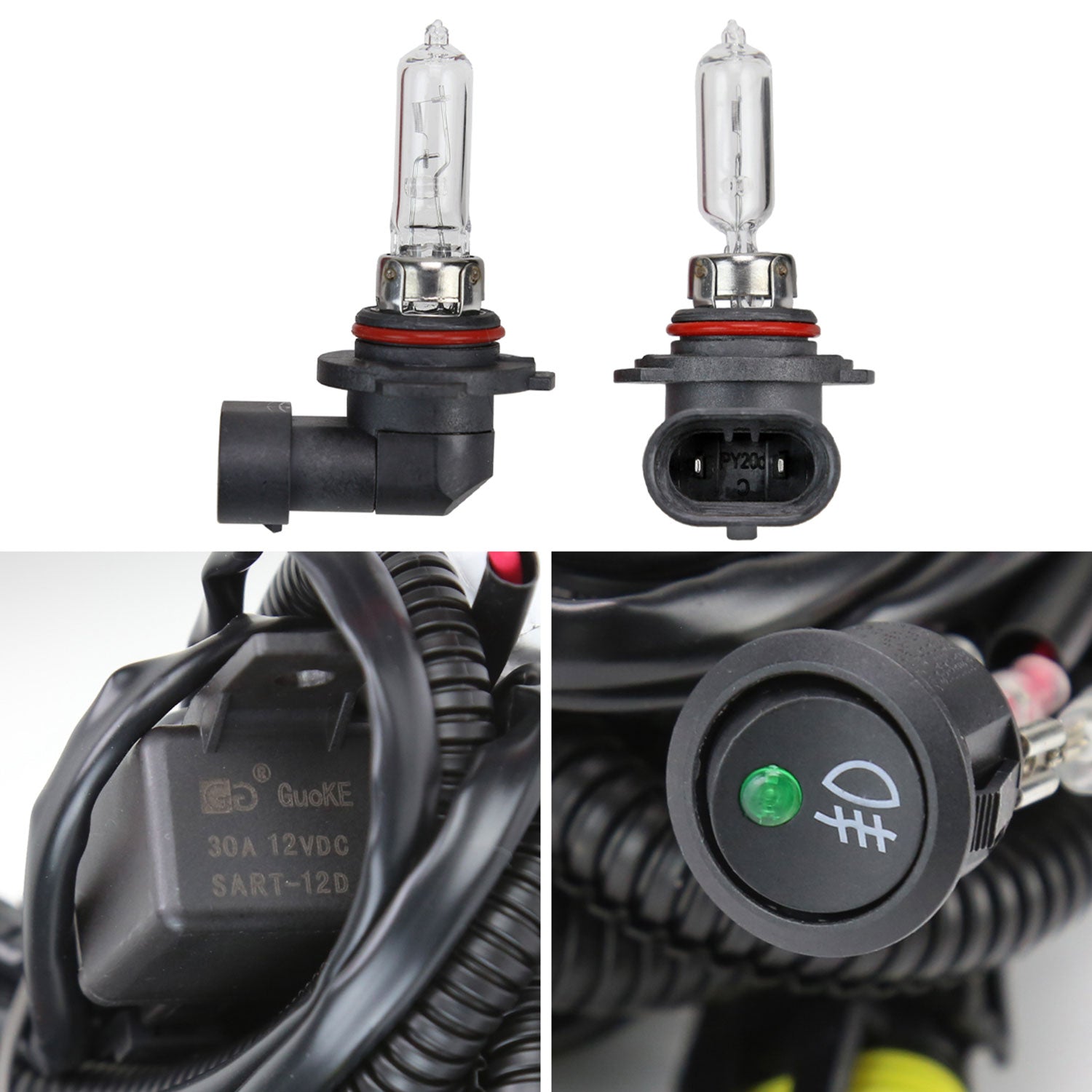 2011-2014 Ford F-150 Fog Light Bezels Chrome Housing/Smoke Lens