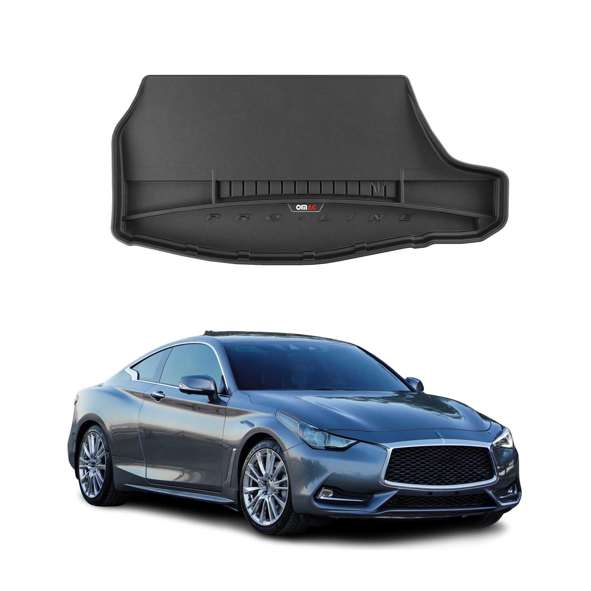 2017-2022 Infiniti Q60 Coupe Premium Cargo Liner Trunk Mat All Weather Heavy Duty