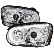 2004-2005 Subaru Impreza WRX/STI Outback Headlights LED Light Bar Chrome