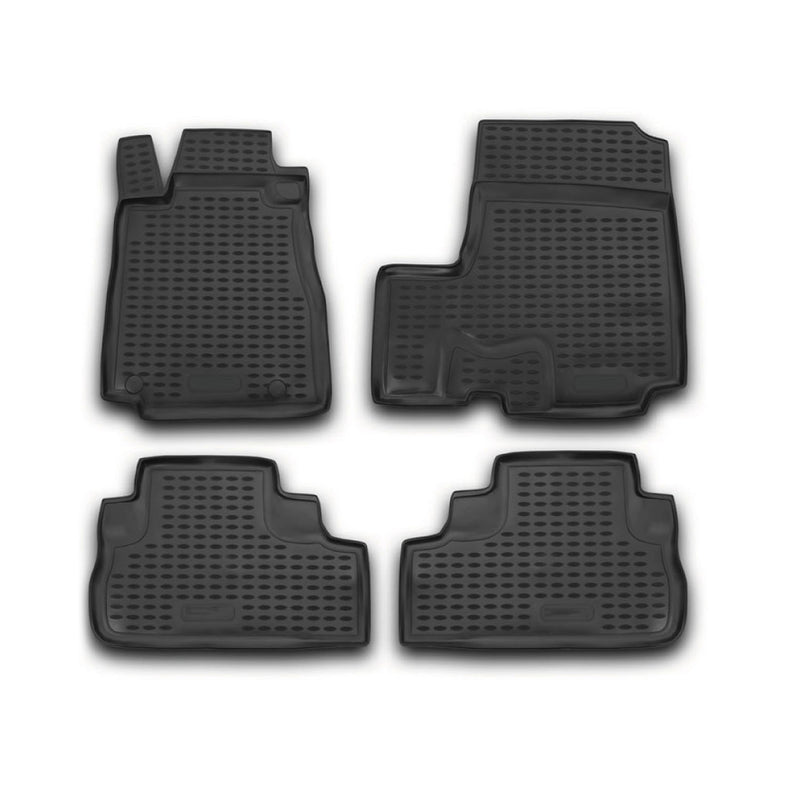 2007-2011 Honda CR-V Floor Mats Liners Full Set All Weather Black