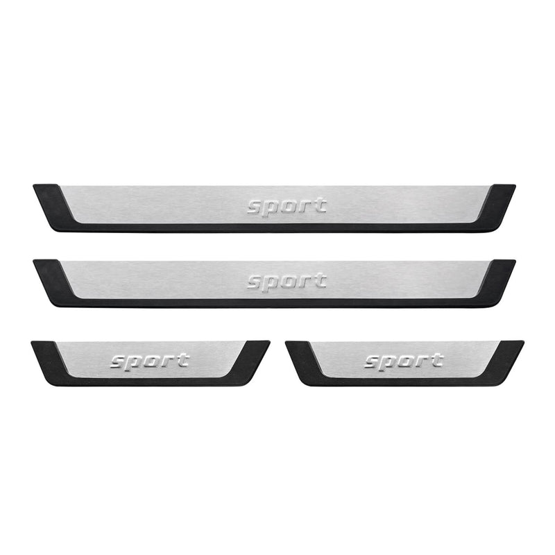 2015-2024 Land Rover Discovery Sport Door Sill Scuff Plate Scratch Protector Sport Brushed Steel 4Pcs