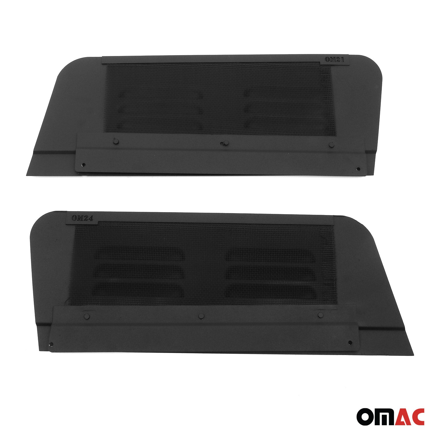 2015-2025 Ford Transit Car Ventilation Window Air Vent Aluminium Black 2Pcs