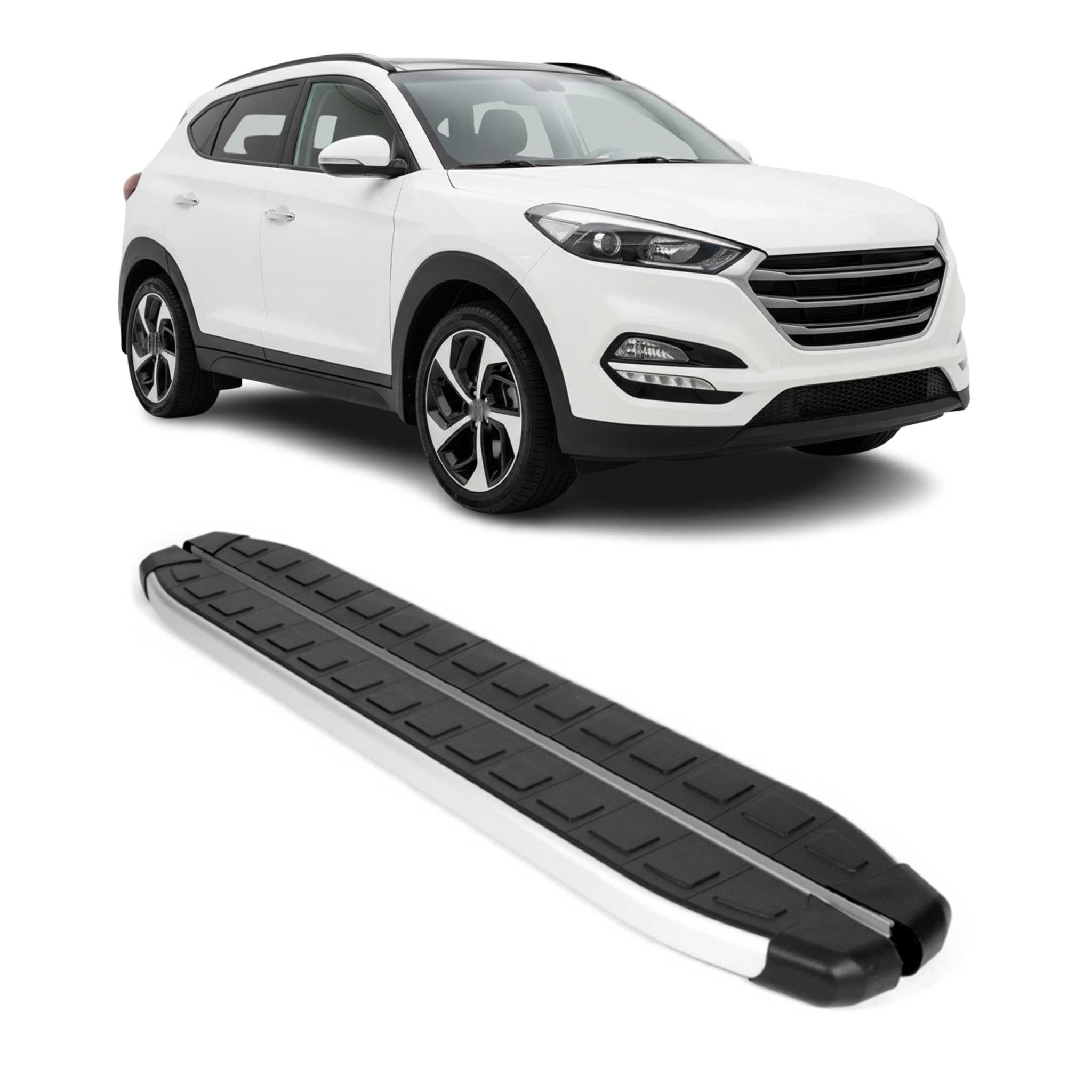 2015-2020 Hyundai Tucson Nerf Bar Side Step Running Boards Alu 2x