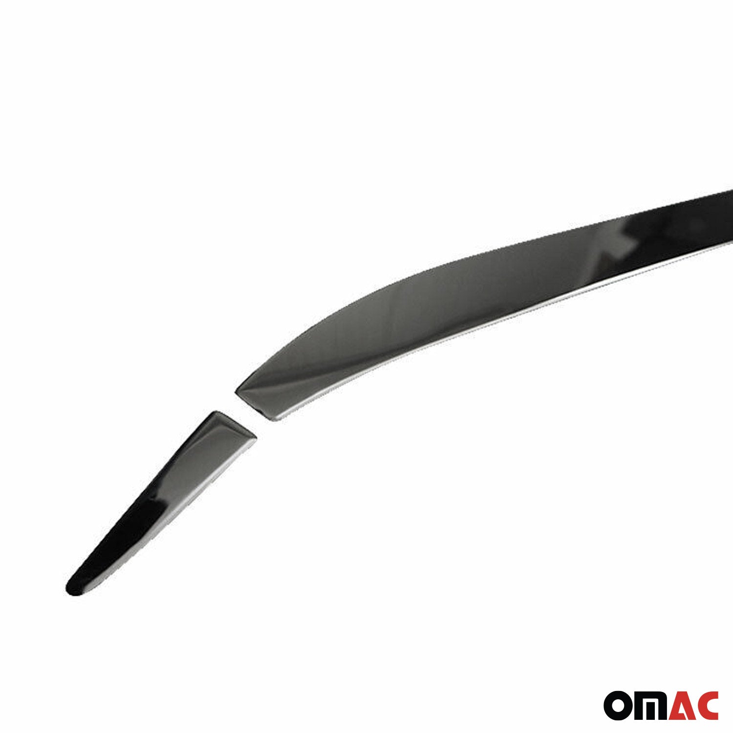 2015-2018 Jeep Renegade Rear Trunk Molding Trim Stainless Steel Dark 3 Pcs