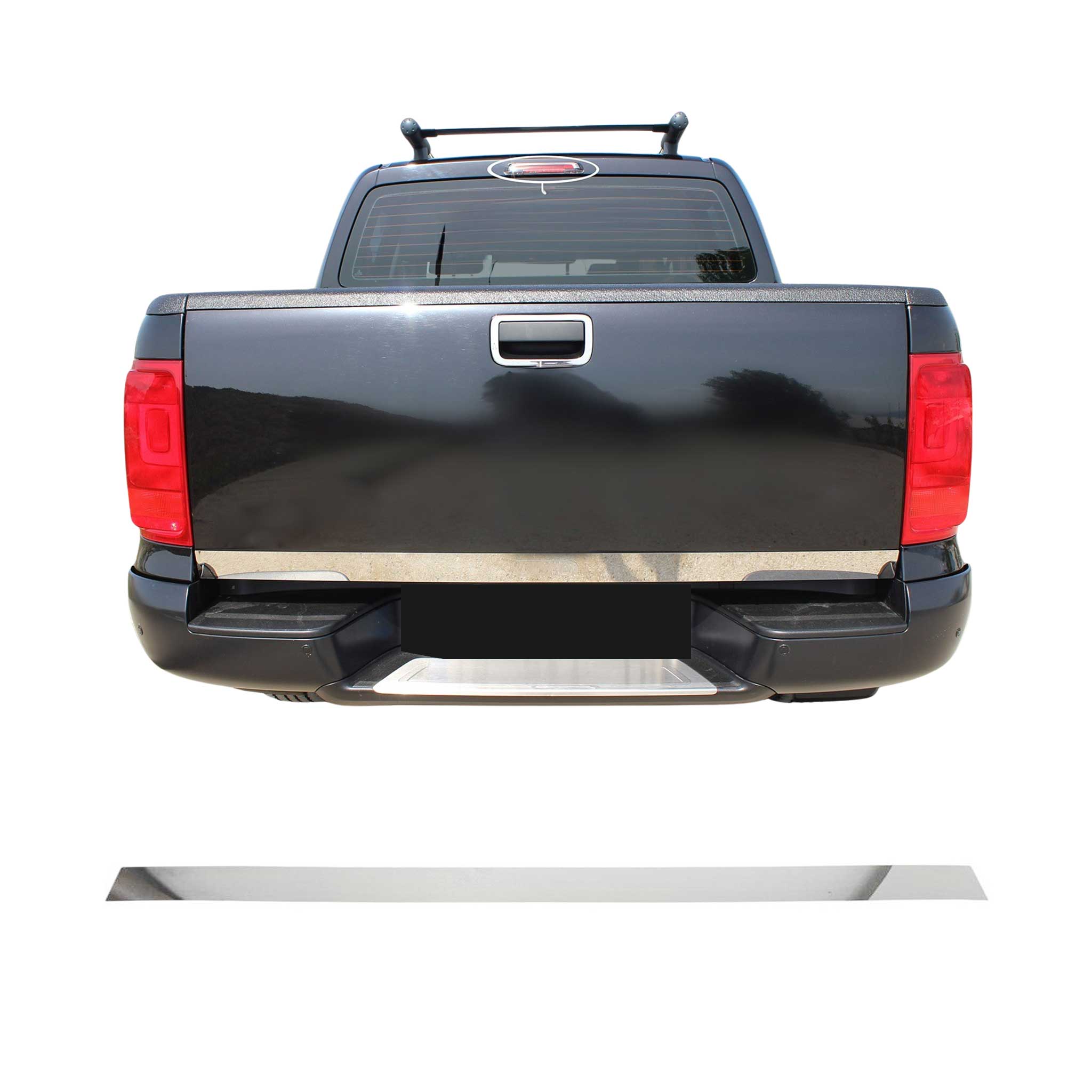 2010-2020 VW Amarok Rear Trunk Molding Trim Stainless Steel Silver 1Pc