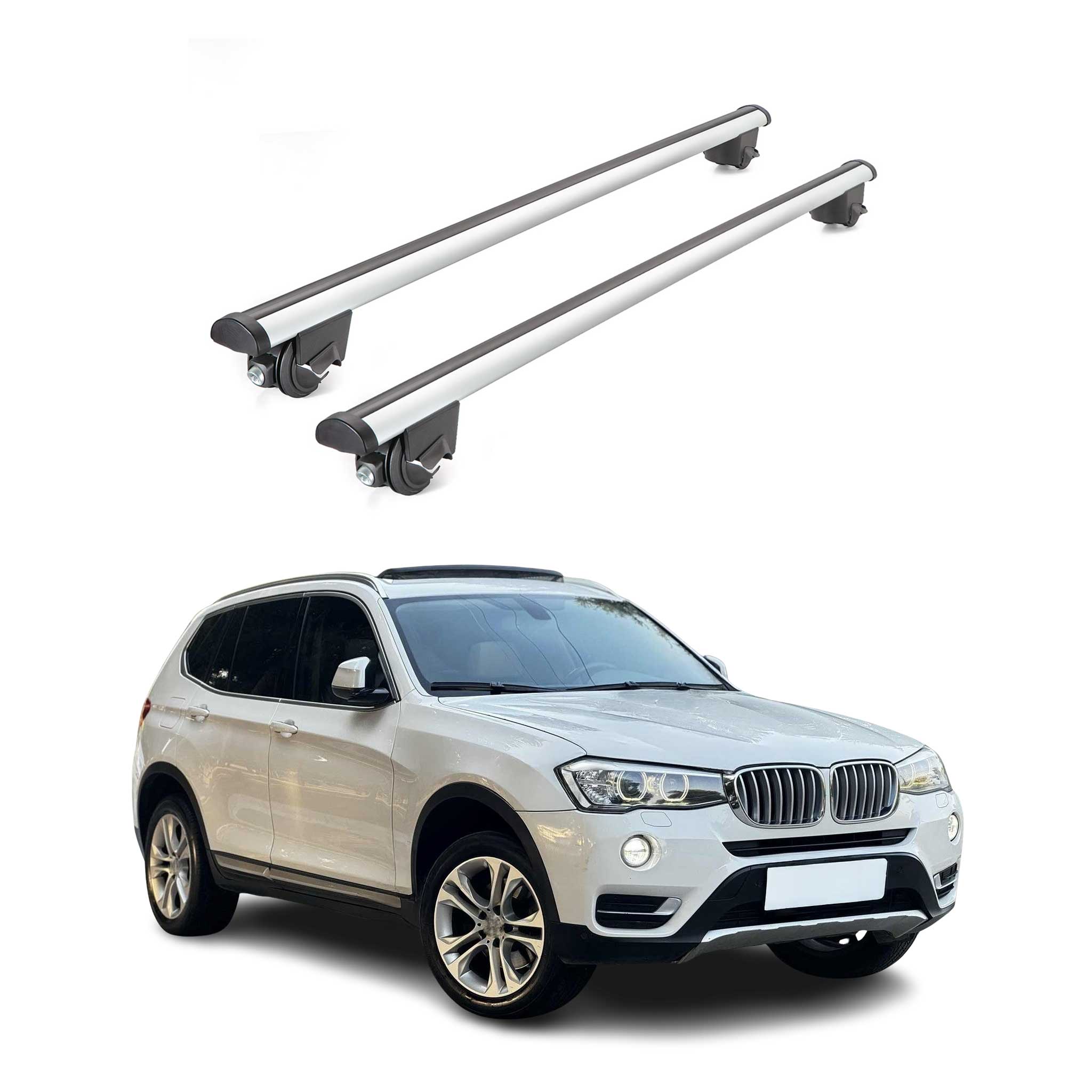 2011-2017 BMW X3 F25 Roof Rack Cross Bars Silver