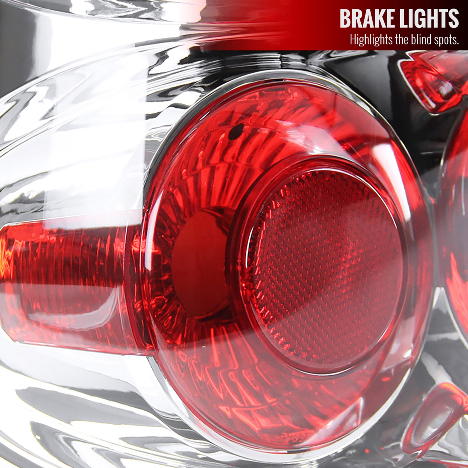 2003-2006 Chevrolet Silverado Tail Lights Chrome Housing/Clear Lens