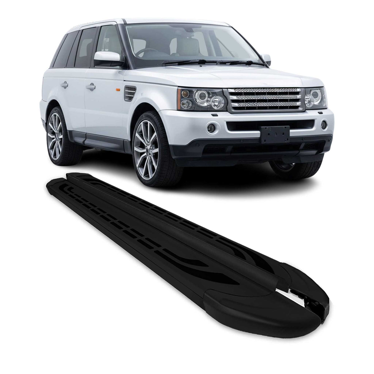Land Rover Running Board 2006-2013 Land Rover Range Rover Sport Running Boards Side Steps Black ...