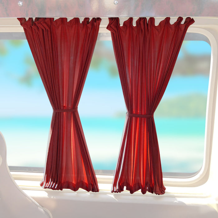 Side Window Curtain Sunshade UV Block for Mercedes Metris 2016-2024 Red