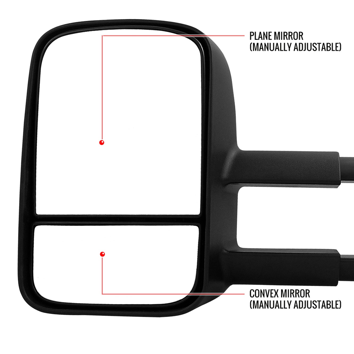 1999-2007 Chevy Silverado/Suburban/Sierra/Yukon XL Extendable Towing Mirrors