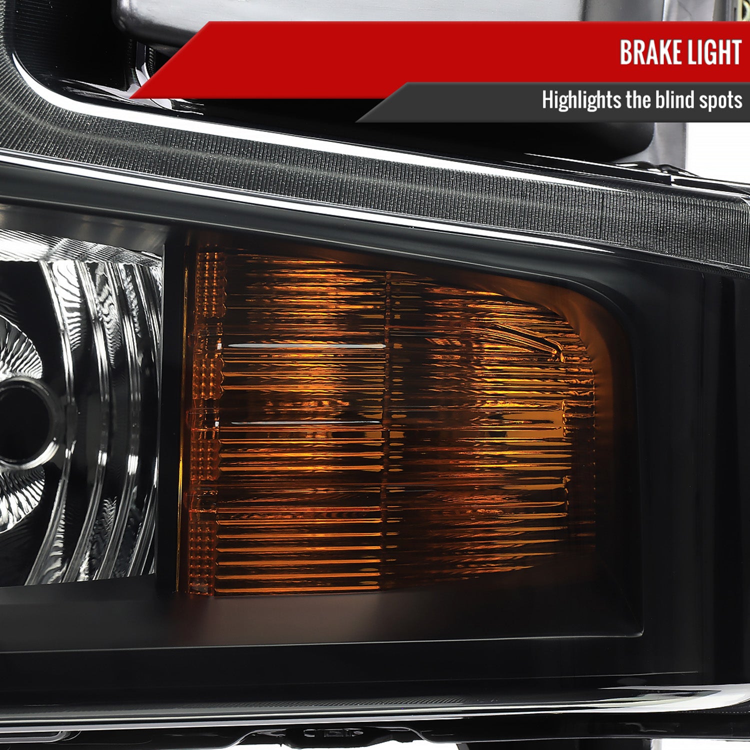 2019-2021 Chevy Silverado 1500 Factory Projector Headlight Matt Black/Smoke