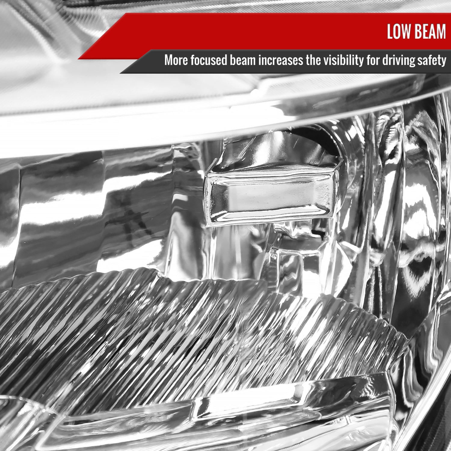 2015-2017 Ford F-150 Replacement Factory Style Headlights Chrome/Clear Lens