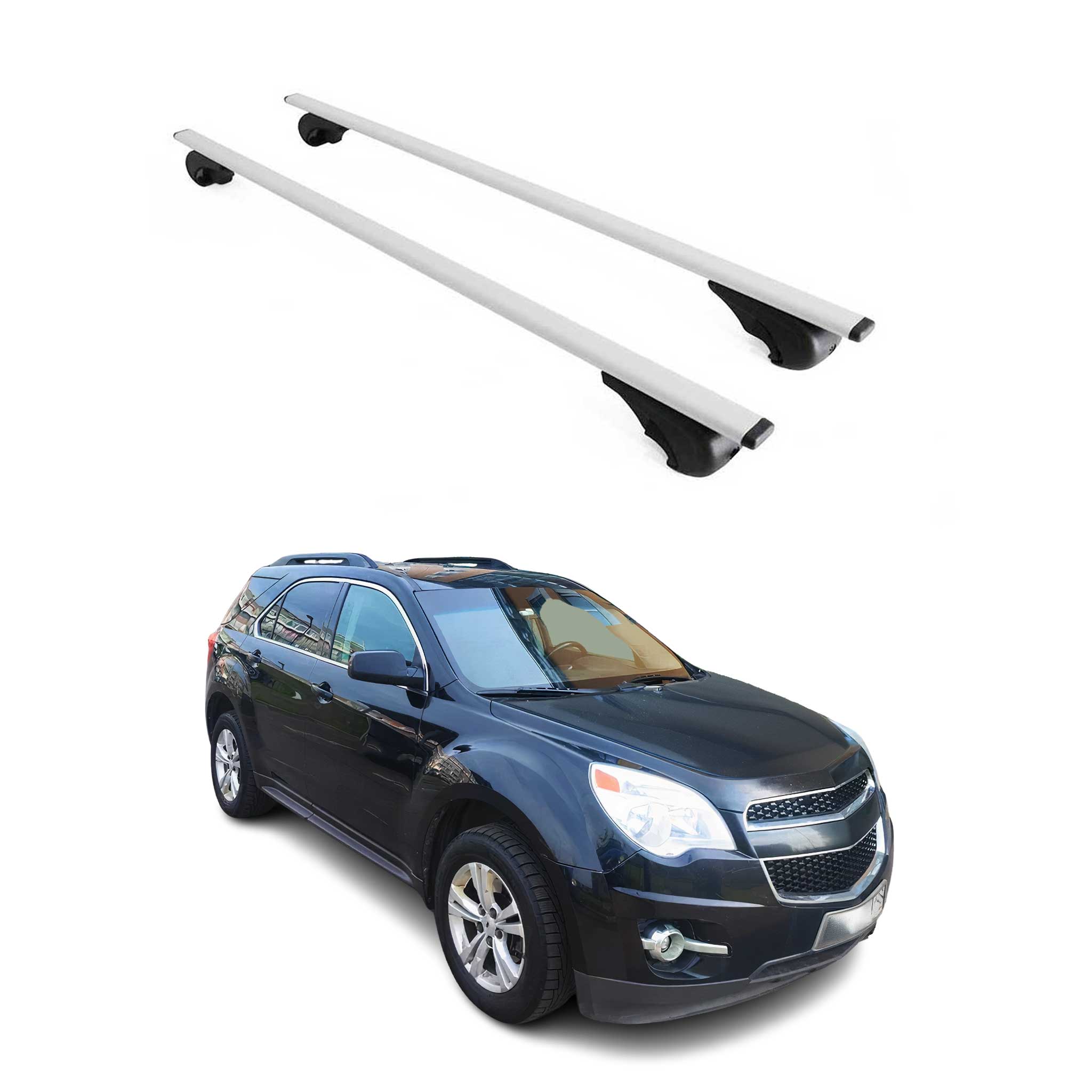 2010-2017 Chevrolet Equinox Roof Rack Cross Bars Silver